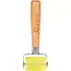 GEKO Rubberen drukroller - Houten handvat - 170x48mm - Voor plakgewichten