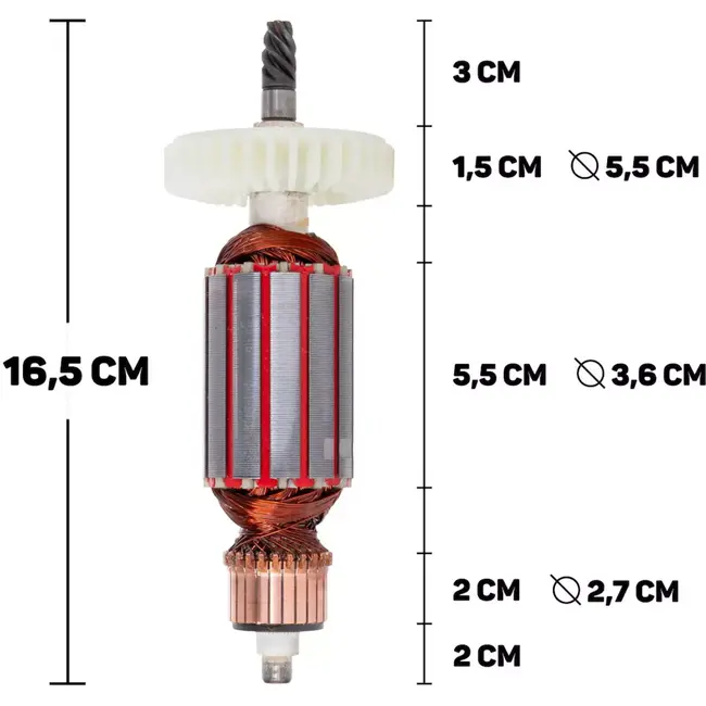 GEKO Rotor - Hoogwaardige vervangingsonderdeel - Voor model G80294 - Geschikt voor autopoetsers