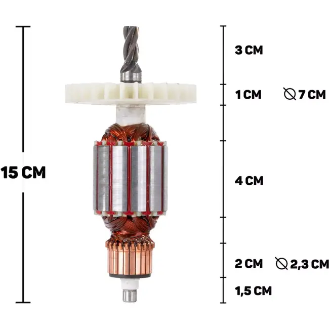 GEKO Rotor - Vervangingsonderdeel - Voor G80707 - Mechanisch - Drilfunctie