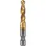 GEKO Combinatie tapboor - M6 x 1,0 mm - HSS - TiN coating - 1/4" HEX schacht
