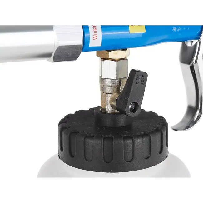 GEKO Reinigingspistool met adapters - Lage luchtverbruik - 1000 ml tank - 6-9,2 bar - Inclusief slang en nozzles