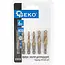 GEKO Tapboorbitset - Combinatie HSS - Titaniumcoating - 6-delig - M3-M10 - HEX aansluiting