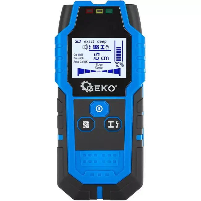 GEKO Digitale wanddetector - Kabels & leidingen - LED display - 120 mm diepte - Inclusief batterij