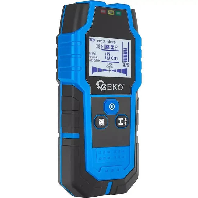 GEKO Digitale wanddetector - Kabels & leidingen - LED display - 120 mm diepte - Inclusief batterij