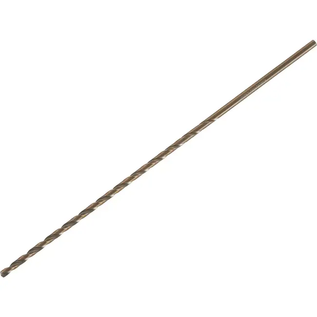 Tvardy HSS DIN1869 - Lange metaalboor - 4.0 x 220 mm - Goudkleurig - Voor diepboren - HSS materiaal