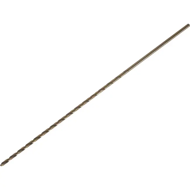 Tvardy HSS DIN1869 - Lange metaalboor - 4.0 mm - 280 mm - Goudkleurig - HSS staal
