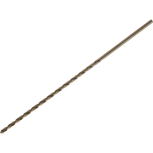 Tvardy HSS Lange Metaalboor - 4.5 mm - 235 mm - Goudkleurig - Diepboren - 130° Punt