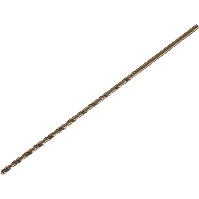 Tvardy HSS Lange Metaalboor - 5.0 mm - 245 mm - Goudkleurig - Diepe Gaten - 130° Punt