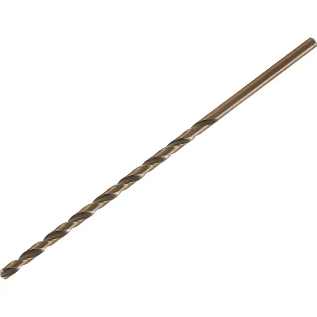 Tvardy HSS Metaalboor - Lange Twistboor - 6.0 mm - 205 mm - Goudkleurig - Voor Diepe Gaten