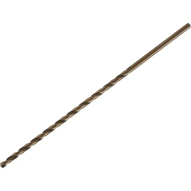 Tvardy HSS DIN1869 - Lange metaalboor - 6.5mm - Goudkleurig - 275mm - HSS staal