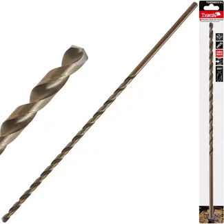 Tvardy HSS Lange Metaalboor - 8.0 mm - 390 mm - Goudkleurig - Voor Diepe Gaten