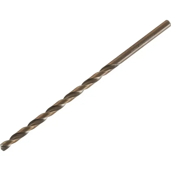 Tvardy HSS Lange Metaalboor - 10 mm - 265 mm - Goudkleurig - Diepboren