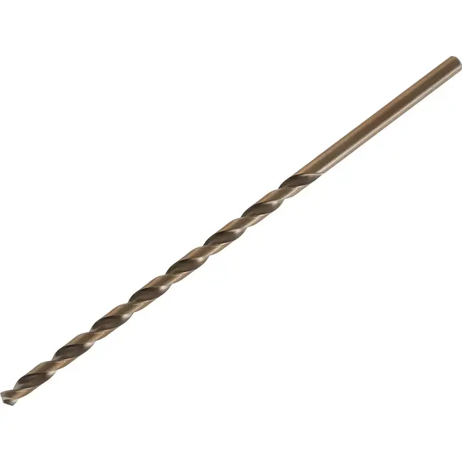 Tvardy Extra lange metaalboor - HSS 12mm - 375mm - Gouden coating - 130° punt - Voor staal en kunststoffen