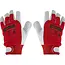 GEKO Winterhandschoenen - Geitenleer - Isolerend - Klittenband Sluiting - Maat 8 - Rood/Wit - 12 stuks
