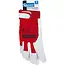 GEKO Goatskin werkhandschoenen - Velcro sluiting - Ademend katoen - Maat 9 - Rood/Wit - 12 stuks