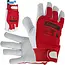 GEKO Winterhandschoenen - Geitenleer - Isolerend - Klittenbandsluiting - Maat 11 - Rood/Wit - 12 stuks