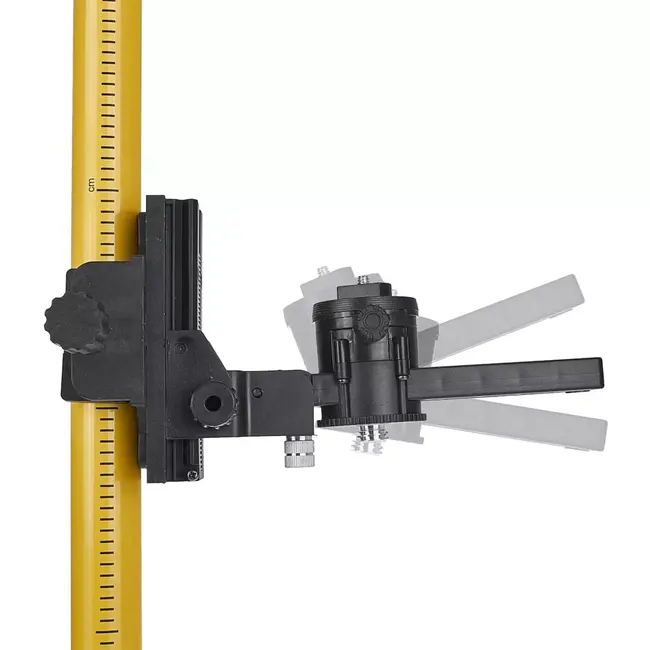 GEKO Telescopische steunpaal - 420 cm - Inclineerbare adapter - 5 modules - Transporttas