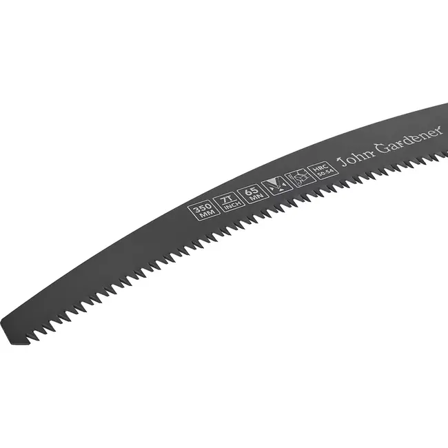 John Gardener Curved handzaag - 35 cm - PTFE coating - Ergonomische grip - Inclusief holster