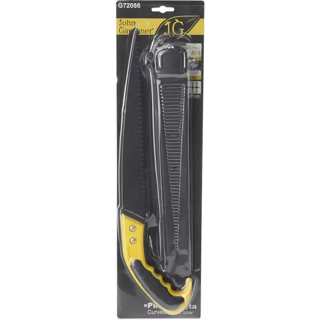 John Gardener Tuinzaag - 30 cm rechte zaag - PTFE coating - Ergonomische handgreep - Inclusief holster