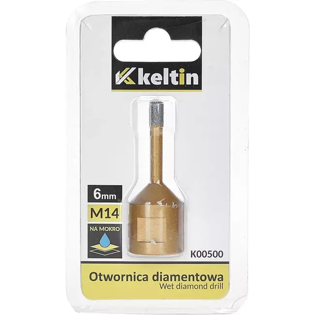 Keltin Diamantboor - 6mm - M14 - Voor keramiek en natuursteen - Nat en droog gebruik