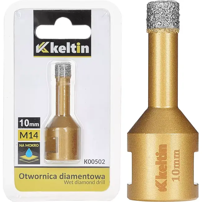 Keltin Diamant gatenzaag - 10 mm - M14 - Voor keramiek en steen - Nat en droog gebruik
