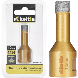 Keltin Diamond gatenzaag - 12 mm - M14 - Voor nat en droog boren - Geschikt voor keramiek en steen