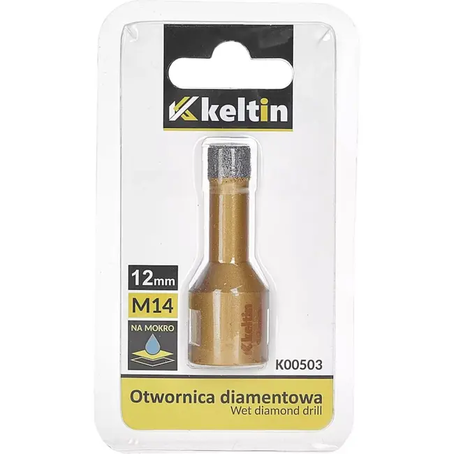 Keltin Diamond gatenzaag - 12 mm - M14 - Voor nat en droog boren - Geschikt voor keramiek en steen