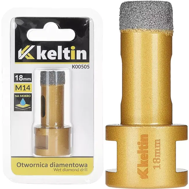 Keltin Diamond gatenzaag - 18 mm - M14 - Voor nat en droog boren - Hoge duurzaamheid