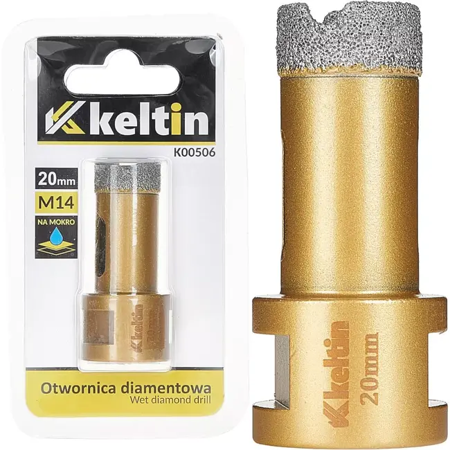 Keltin Diamond gatenzaag - 20 mm - M14 - Voor keramiek en steen - Nat en droog gebruik