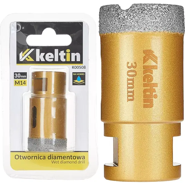 Keltin Diamantboor - 30mm - M14 - Voor keramiek en steen - Nat en droog gebruik