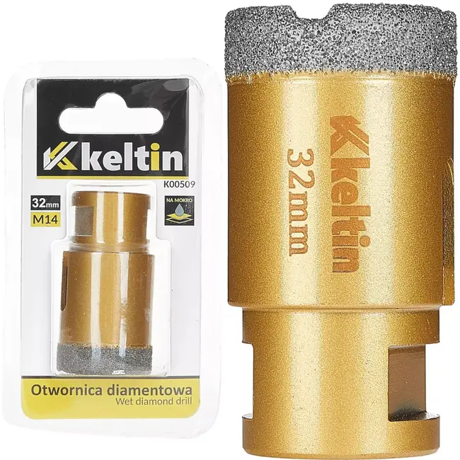 Keltin Diamantboor - 32 mm - M14 - Voor keramiek en steen - Nat en droog gebruik