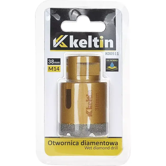 Keltin Diamant gatenzaag - 38 mm - M14 schroefdraad - Voor nat en droog gebruik