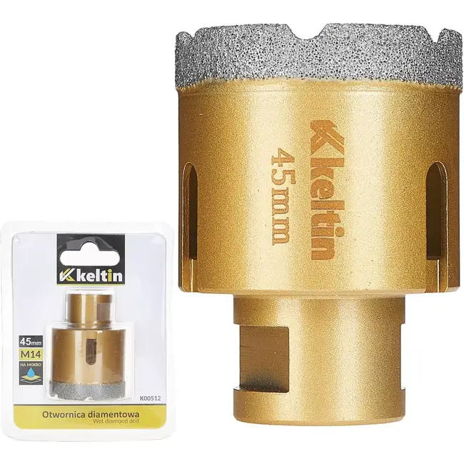 Keltin Diamant gatenzaag - 45 mm - M14 - Voor keramiek en steen - Nat en droog gebruik