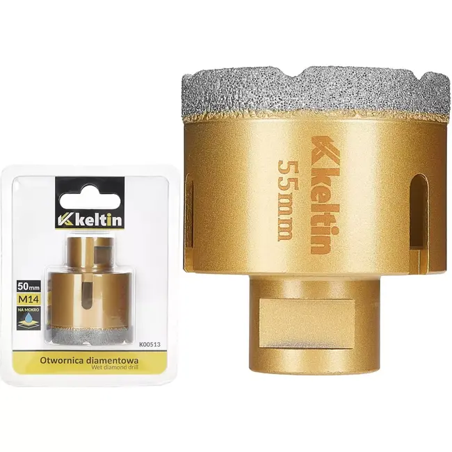 Keltin Diamant gatenzaag - 50 mm - M14 - Voor keramiek en steen - Nat en droog gebruik
