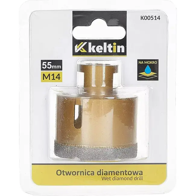 Keltin Diamond gatenzaag - 55 mm - M14 - Voor keramiek en steen - Nat en droog gebruik