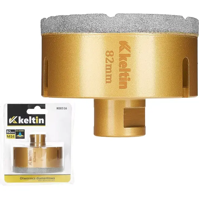 Keltin Diamant gatenzaag - 82 mm - M14 - Voor keramiek en steen - Nat en droog gebruik