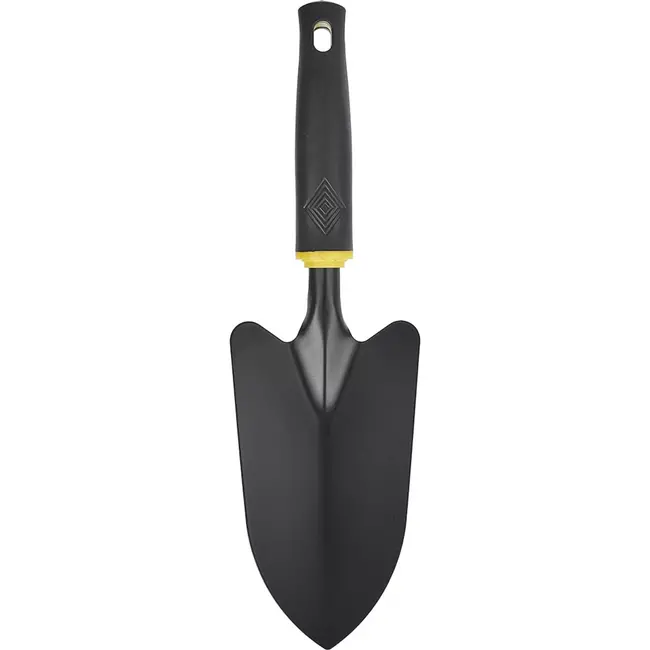 John Gardener Tuinspade - Brede schop - Poedergecoat staal - Ergonomische handgreep - 32 cm - 9 cm blad