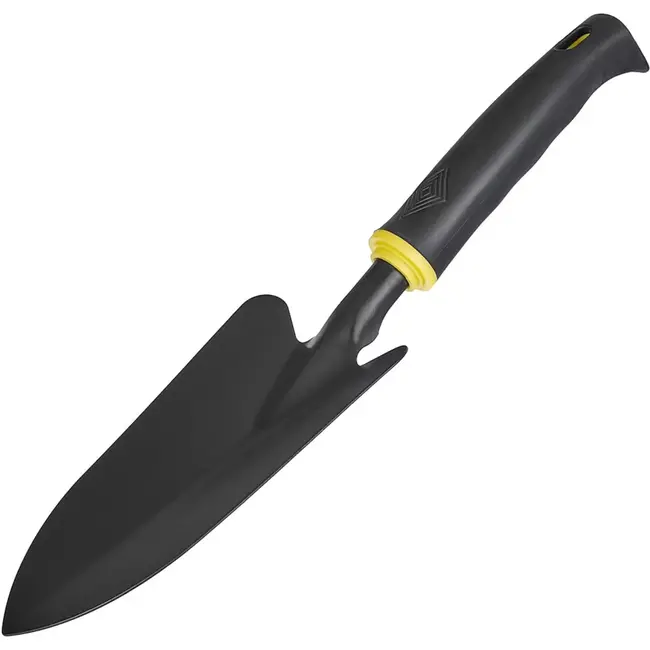 John Gardener Tuinspade - Brede schop - Poedergecoat staal - Ergonomische handgreep - 32 cm - 9 cm blad