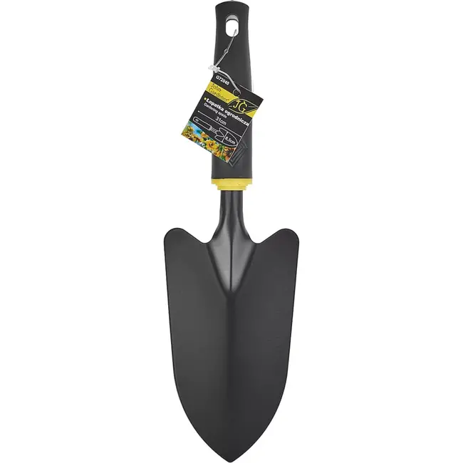 John Gardener Tuinspade - Brede schop - Poedergecoat staal - Ergonomische handgreep - 32 cm - 9 cm blad