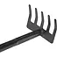 John Gardener Tuingereedschap - Handhark - 5 Tanden - Ergonomisch - Poedergecoat Staal - 27 cm