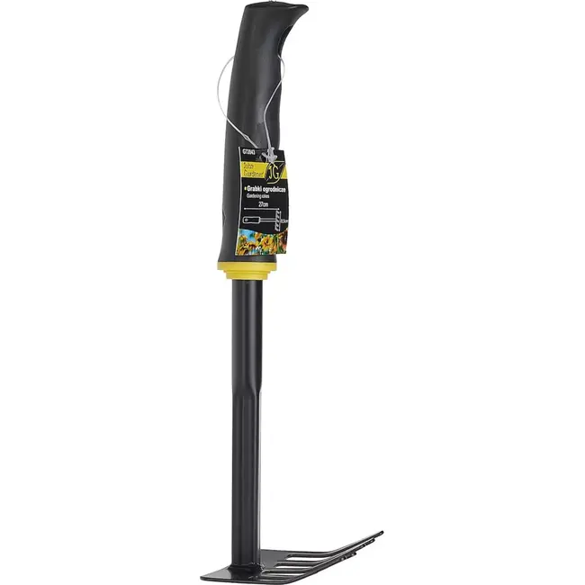 John Gardener Tuingereedschap - Handhark - 5 Tanden - Ergonomisch - Poedergecoat Staal - 27 cm