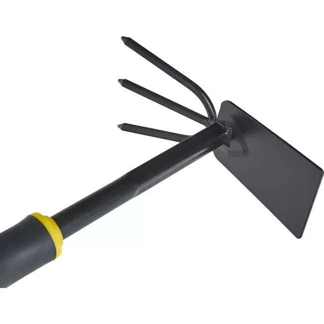 John Gardener Dubbelzijdige tuinhak - 5-tands - Ergonomisch - Poedergecoat staal - 27 cm