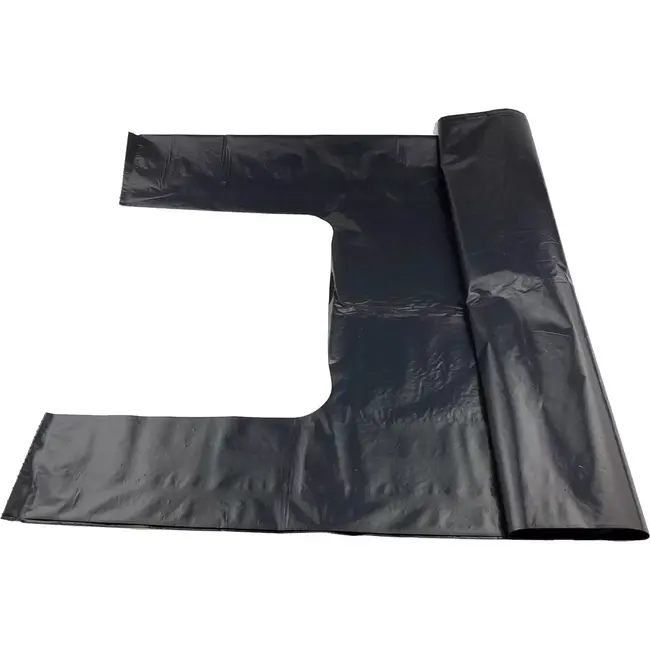 GEKO Vuilniszakken met handgrepen - Zeer sterk - 125L - Zwart - 10 stuks