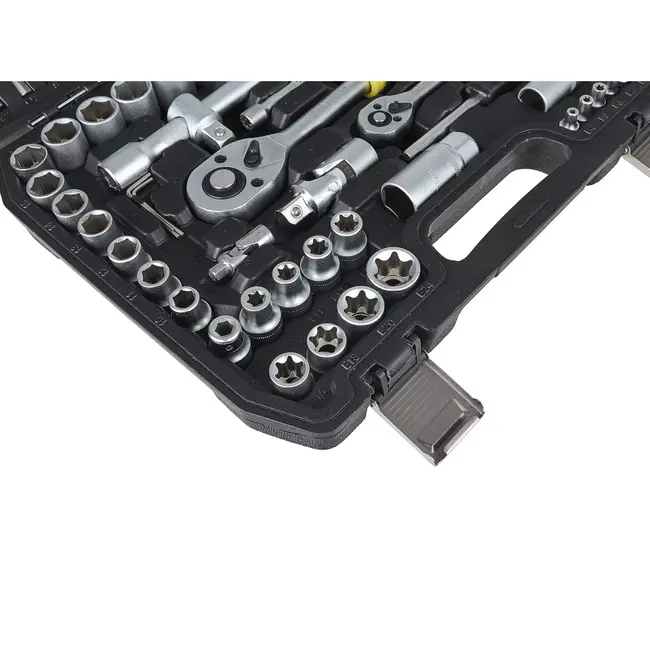 Keltin 108-delige doppenset - CrV staal - Ergonomische handgrepen - Inclusief bits en doppen - Met stevige koffer