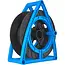 GEKO Plastic kabelhaspel - 25 meter - 4 stopcontacten - Kindersluiting - Zwart