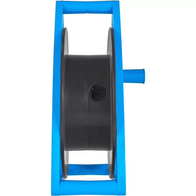 GEKO Plastic kabelhaspel - 25 meter - 4 stopcontacten - Kindersluiting - Zwart