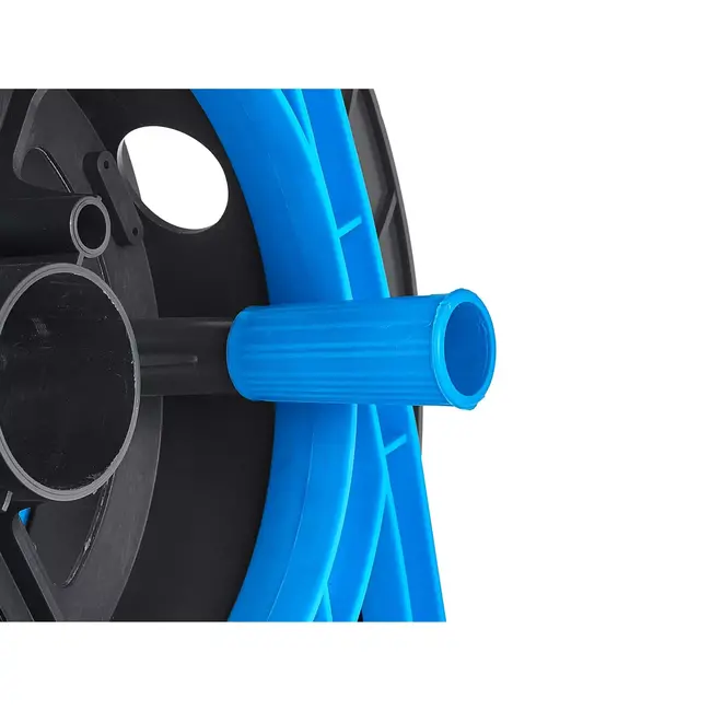 GEKO Plastic kabelhaspel - 25 meter - 4 stopcontacten - Kindersluiting - Zwart