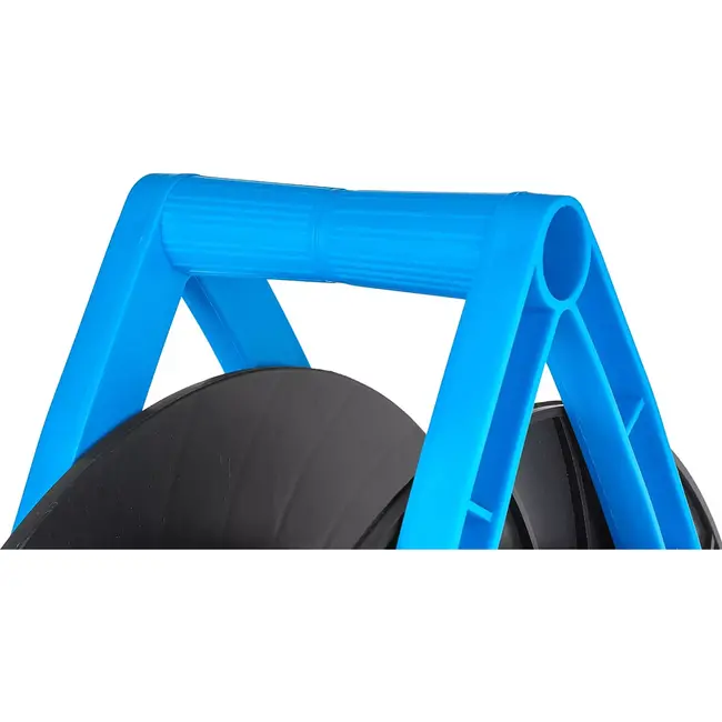 GEKO Plastic kabelhaspel - 25 meter - 4 stopcontacten - Kindersluiting - Zwart