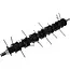John Gardener Aeratorrol - Metaal - Met sprongen of pinnen - 320-380 mm - Voor benzine-aerator