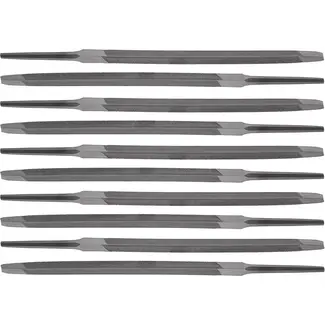 GEKO Trapeziumvijl - Driehoekig - Ergonomisch - 100mm - Set van 10 - Zonder handvat